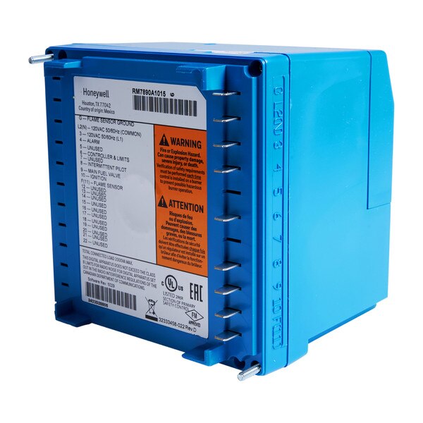 back-side of burner control module